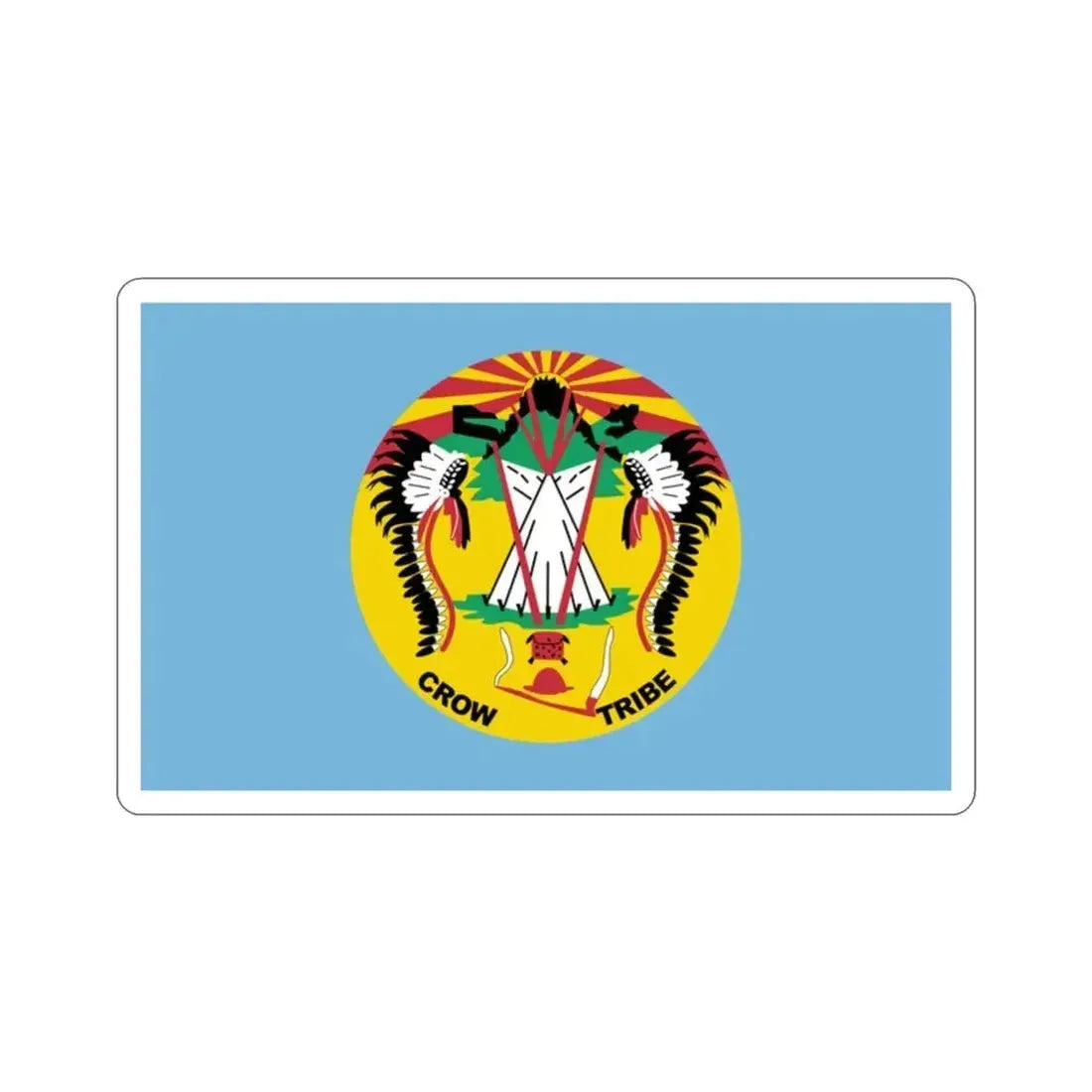 Flag of the Crow Nation STICKER Vinyl Die-Cut Decal - The Sticker Space