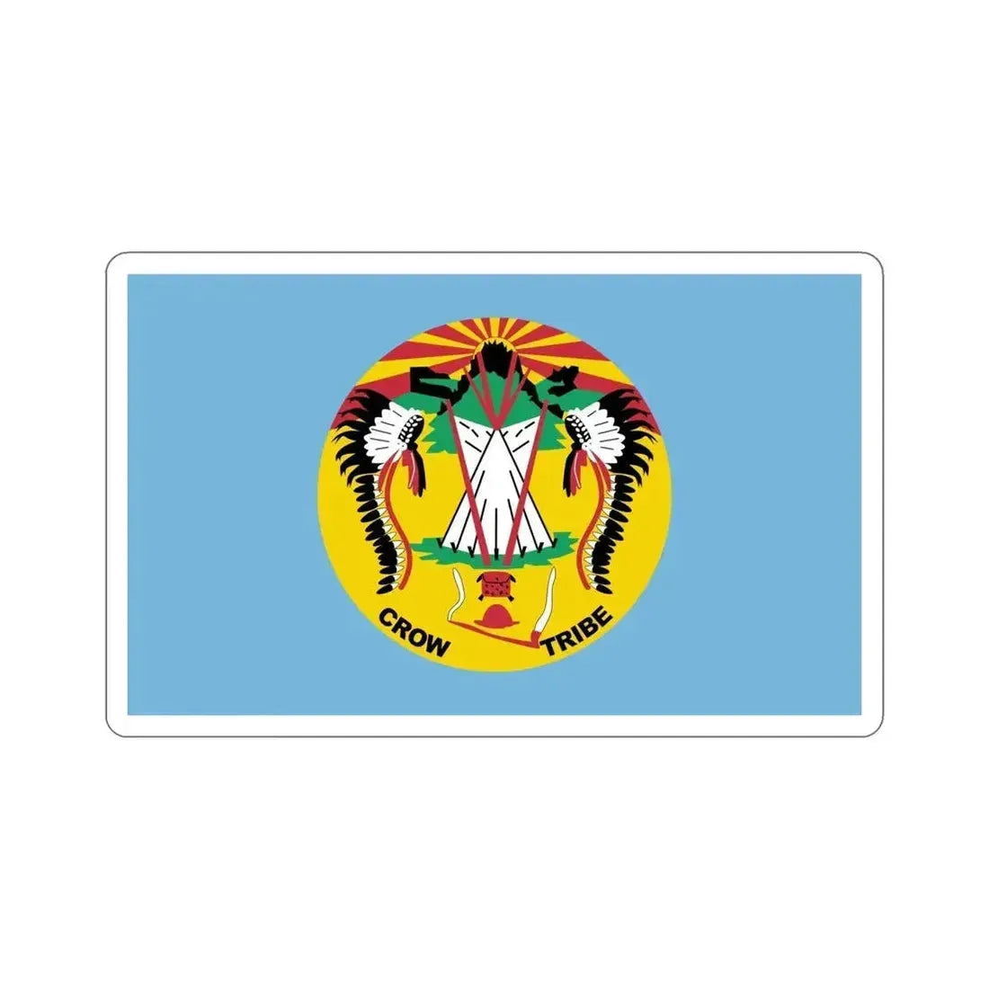 Flag of the Crow Nation STICKER Vinyl Die-Cut Decal - The Sticker Space