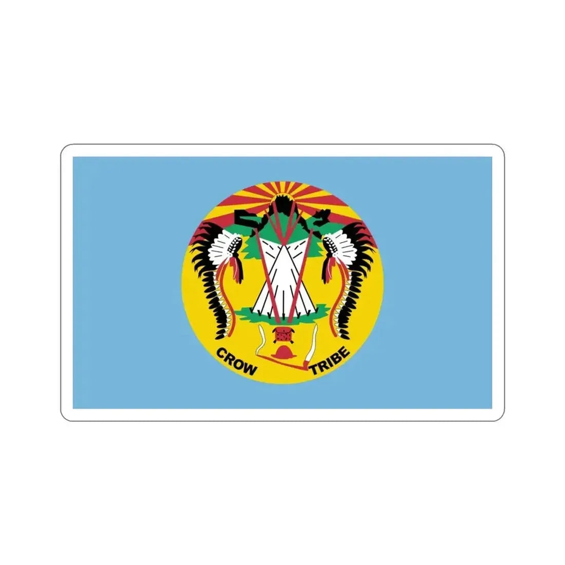Flag of the Crow Nation STICKER Vinyl Die-Cut Decal - The Sticker Space