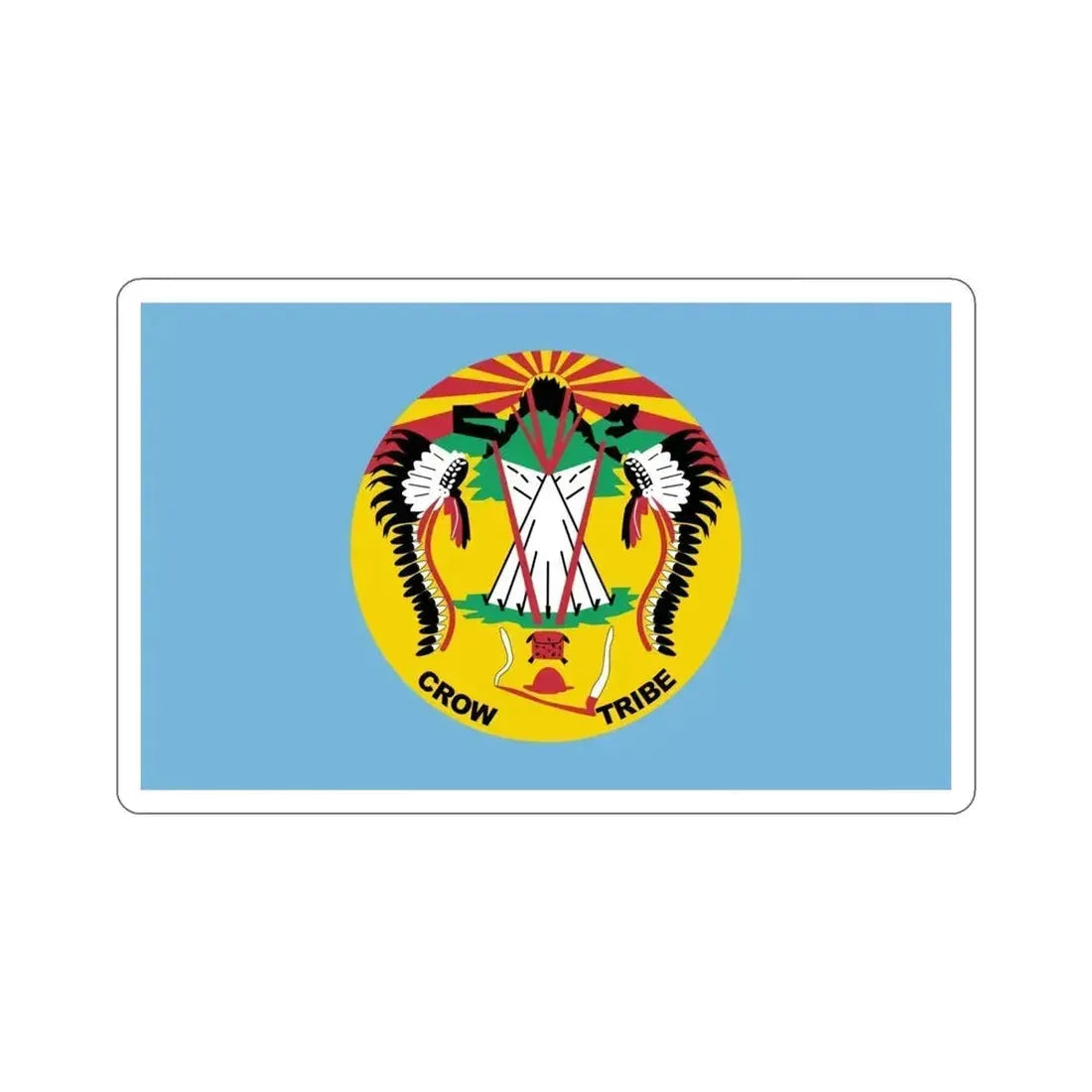 Flag of the Crow Nation STICKER Vinyl Die-Cut Decal - The Sticker Space