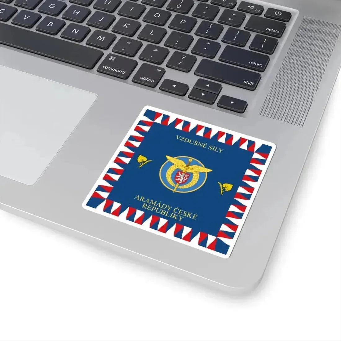 Flag of the Czech Air Force (Czech Republic) STICKER Vinyl Kiss-Cut Decal - The Sticker Space