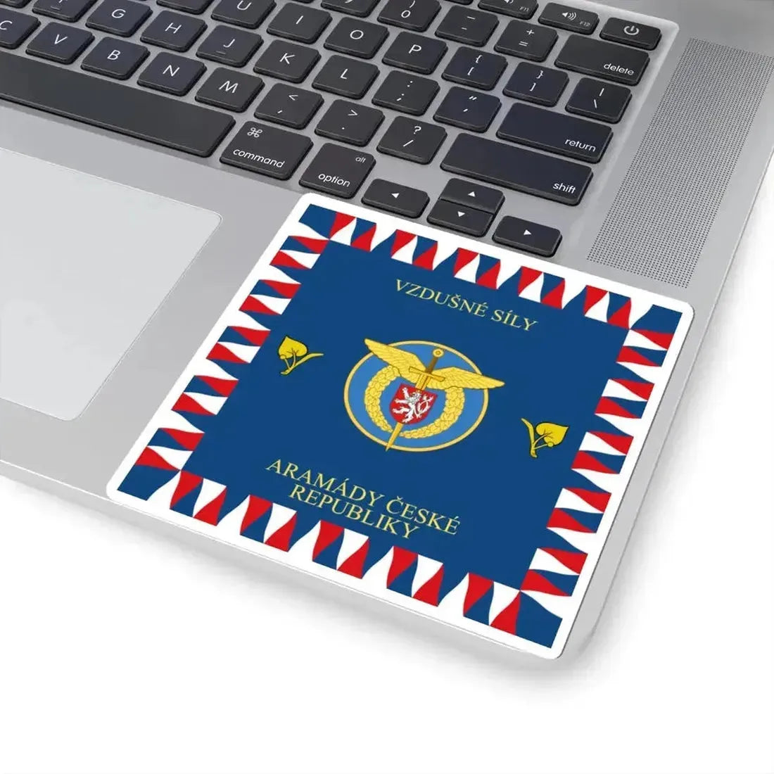 Flag of the Czech Air Force (Czech Republic) STICKER Vinyl Kiss-Cut Decal - The Sticker Space