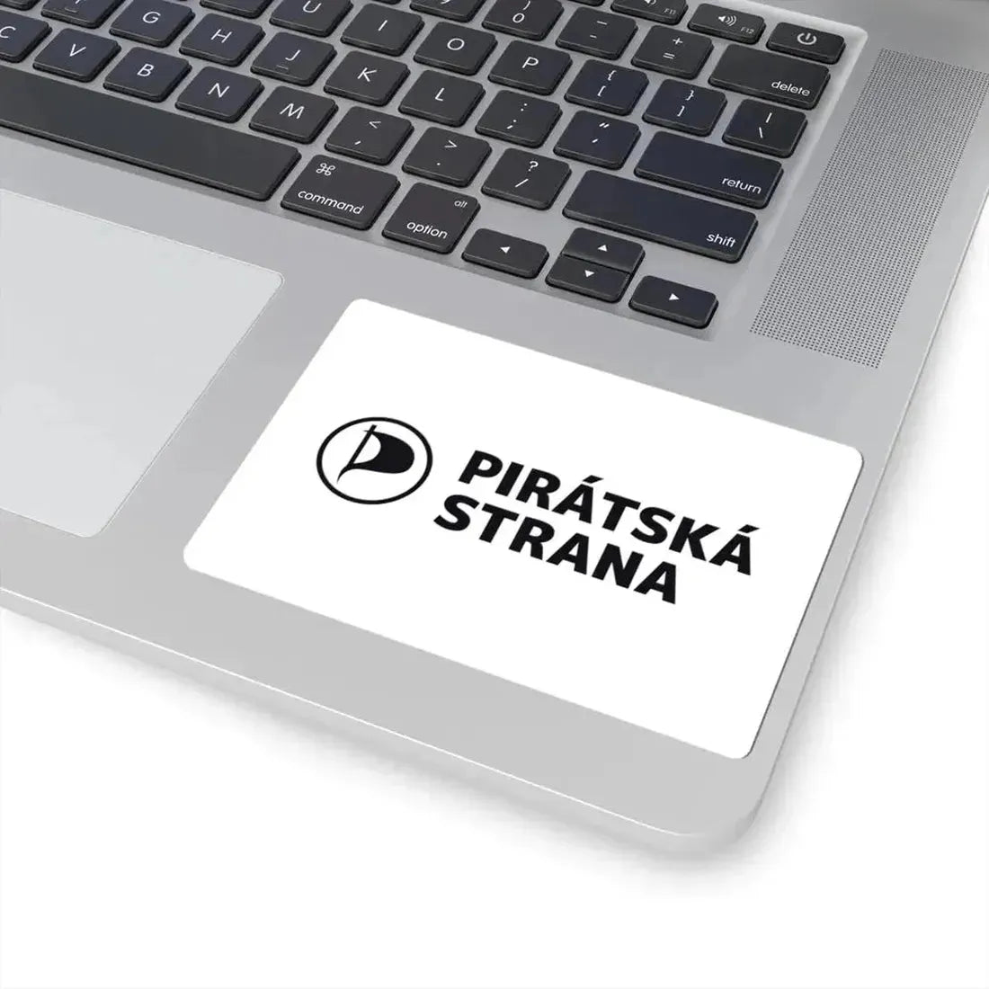 Flag of the Czech Pirate Party (Czech Republic) STICKER Vinyl Kiss-Cut Decal - The Sticker Space