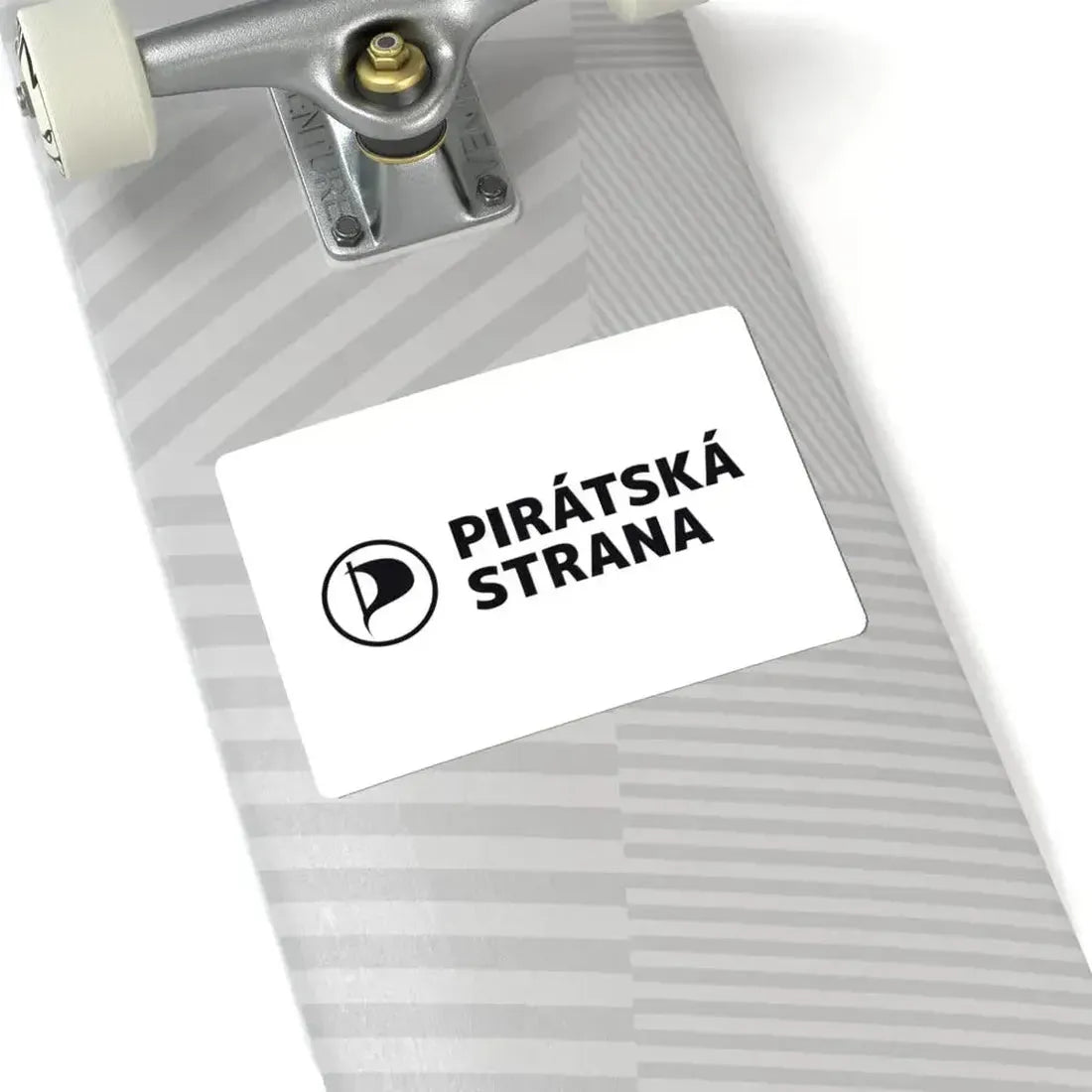 Flag of the Czech Pirate Party (Czech Republic) STICKER Vinyl Kiss-Cut Decal - The Sticker Space