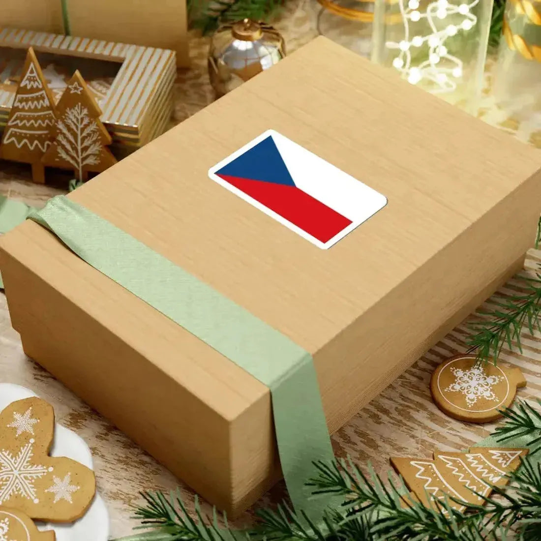 Flag of the Czech Republic 16-9 (Czech Republic) STICKER Vinyl Kiss-Cut Decal - The Sticker Space