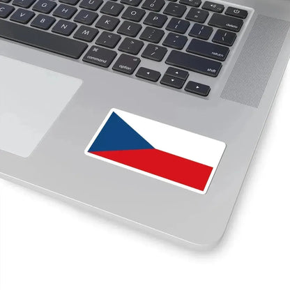 Flag of the Czech Republic 2-1 (Czech Republic) STICKER Vinyl Kiss-Cut Decal - The Sticker Space
