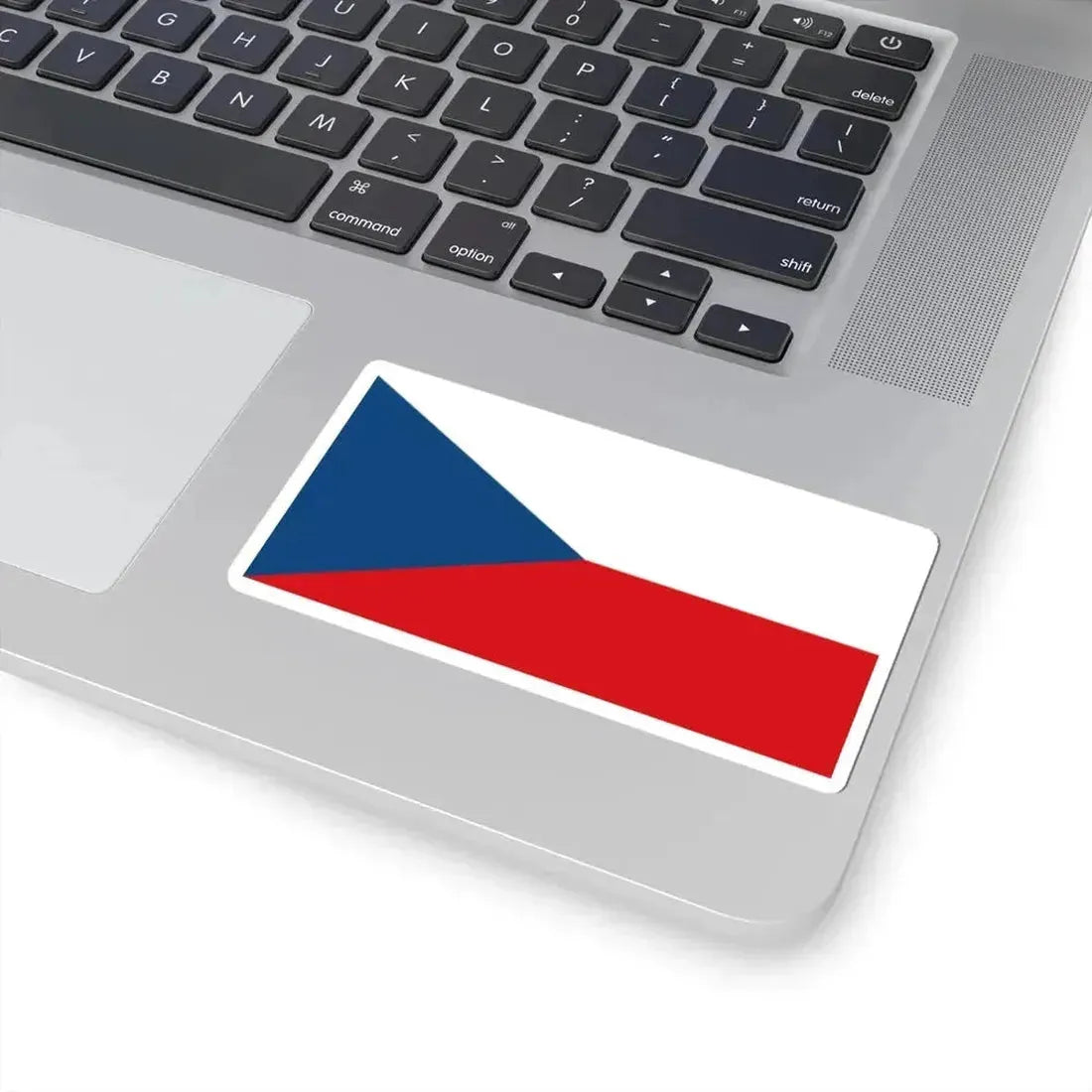 Flag of the Czech Republic 2-1 (Czech Republic) STICKER Vinyl Kiss-Cut Decal - The Sticker Space