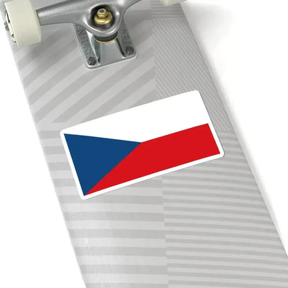 Flag of the Czech Republic 2-1 (Czech Republic) STICKER Vinyl Kiss-Cut Decal - The Sticker Space