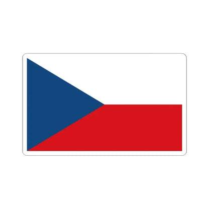 Flag of the Czech Republic 5-3 (Czech Republic) STICKER Vinyl Kiss-Cut Decal 6 Inch White - The Sticker Space
