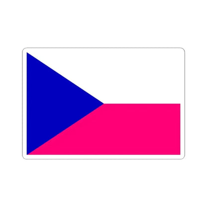 Flag of the Czech Republic Bisexual (Czech Republic) STICKER Vinyl Kiss-Cut Decal 4 Inch White - The Sticker Space