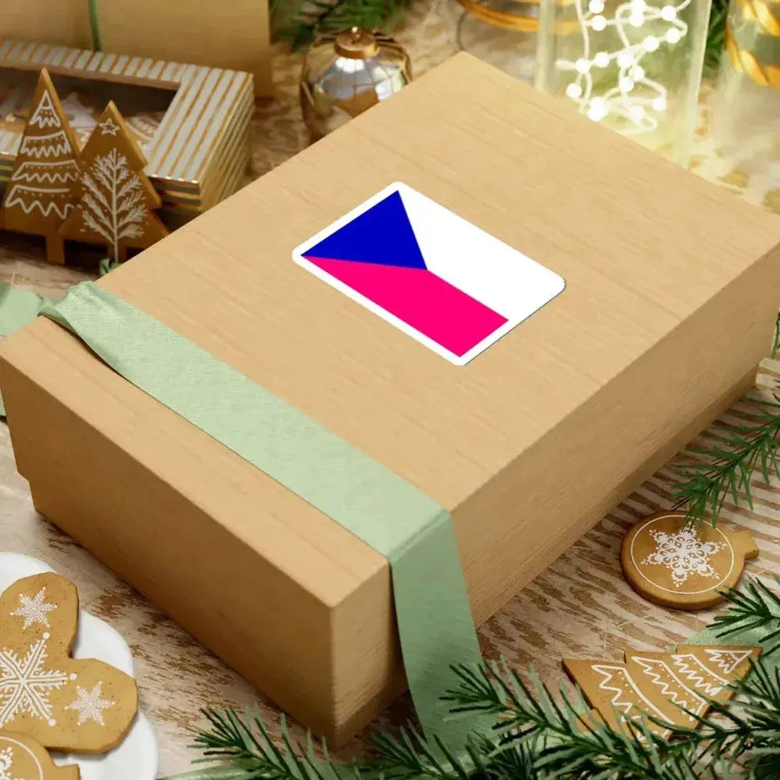 Flag of the Czech Republic Bisexual (Czech Republic) STICKER Vinyl Kiss-Cut Decal - The Sticker Space