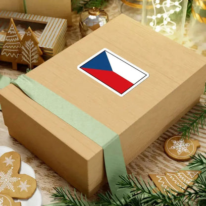 Flag of the Czech Republic bordered (Czech Republic) STICKER Vinyl Kiss-Cut Decal - The Sticker Space