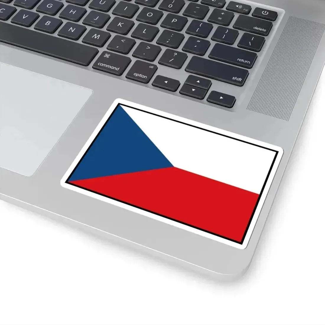 Flag of the Czech Republic bordered (Czech Republic) STICKER Vinyl Kiss-Cut Decal - The Sticker Space