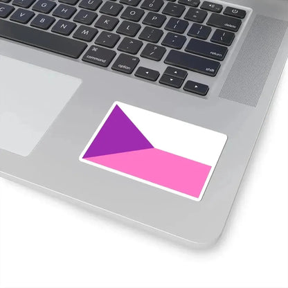 Flag of the Czech Republic Vaporwave pink edition (Czech Republic) STICKER Vinyl Kiss-Cut Decal - The Sticker Space
