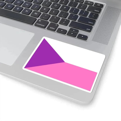 Flag of the Czech Republic Vaporwave pink edition (Czech Republic) STICKER Vinyl Kiss-Cut Decal - The Sticker Space
