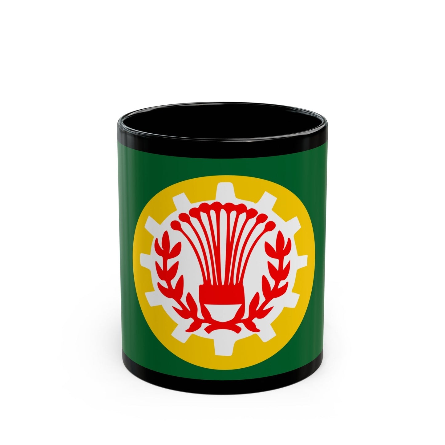 Flag of the Dakahlia Governorate Egypt - Black Coffee Mug-11oz-The Sticker Space