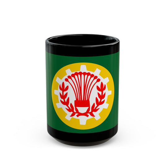 Flag of the Dakahlia Governorate Egypt - Black Coffee Mug-15oz-The Sticker Space