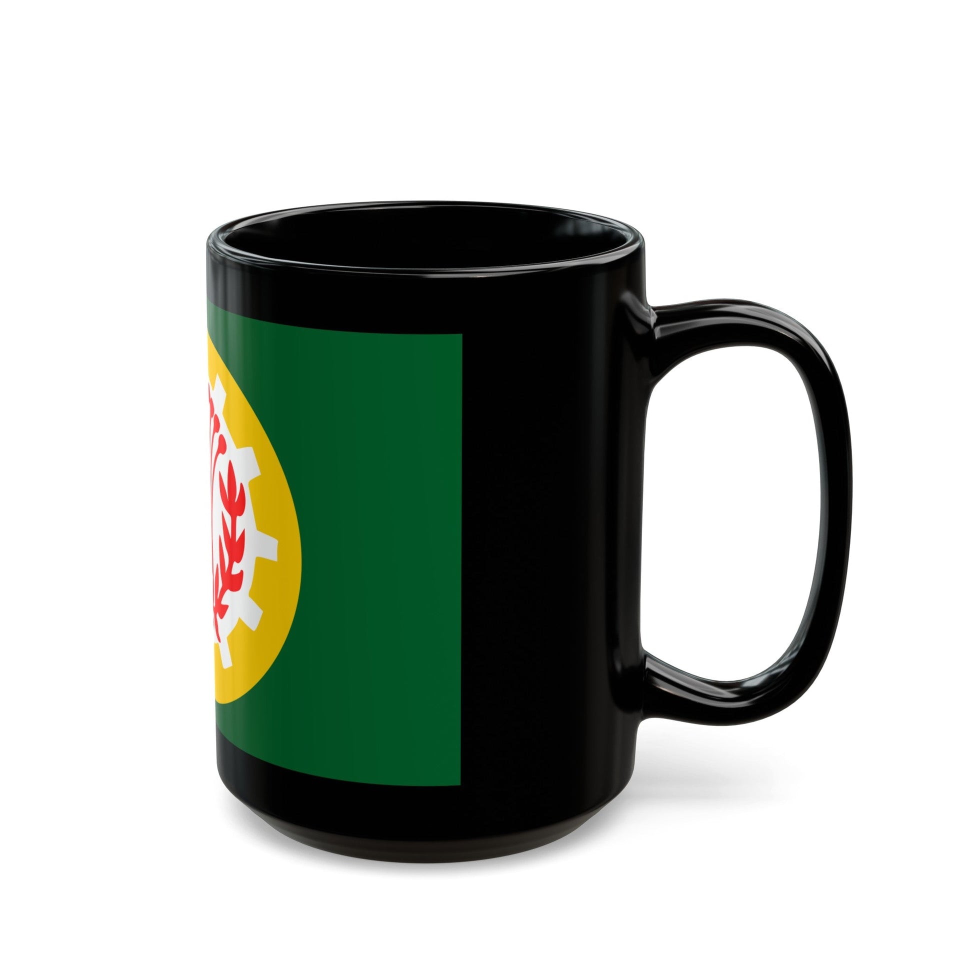 Flag of the Dakahlia Governorate Egypt - Black Coffee Mug-The Sticker Space