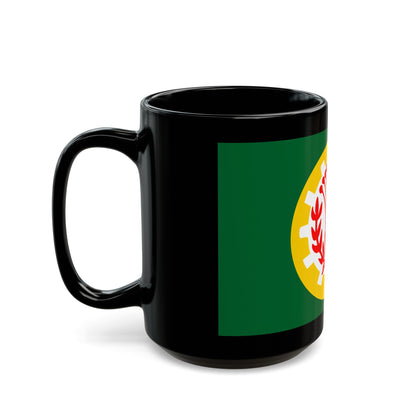 Flag of the Dakahlia Governorate Egypt - Black Coffee Mug-The Sticker Space