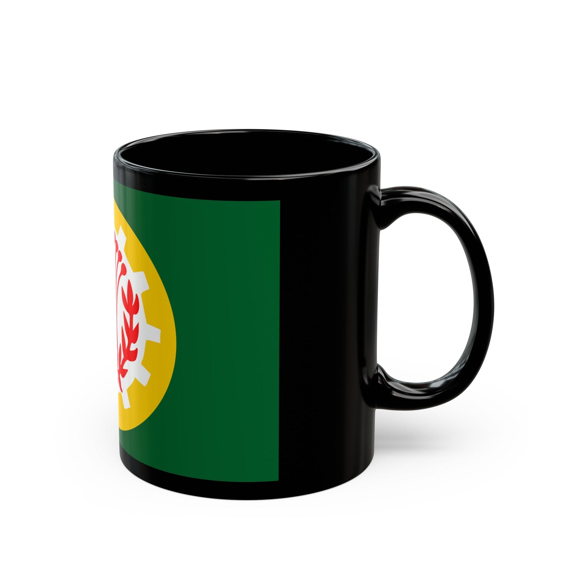 Flag of the Dakahlia Governorate Egypt - Black Coffee Mug-The Sticker Space