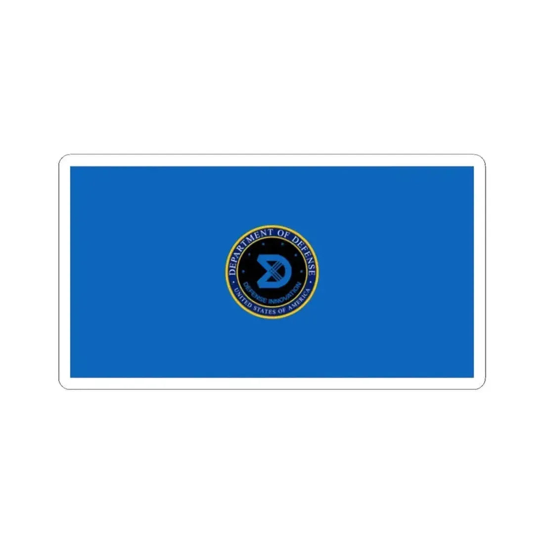 Flag of the Defense Innovation Unit (United States) STICKER Vinyl Kiss-Cut Decal 2 Inch White - The Sticker Space