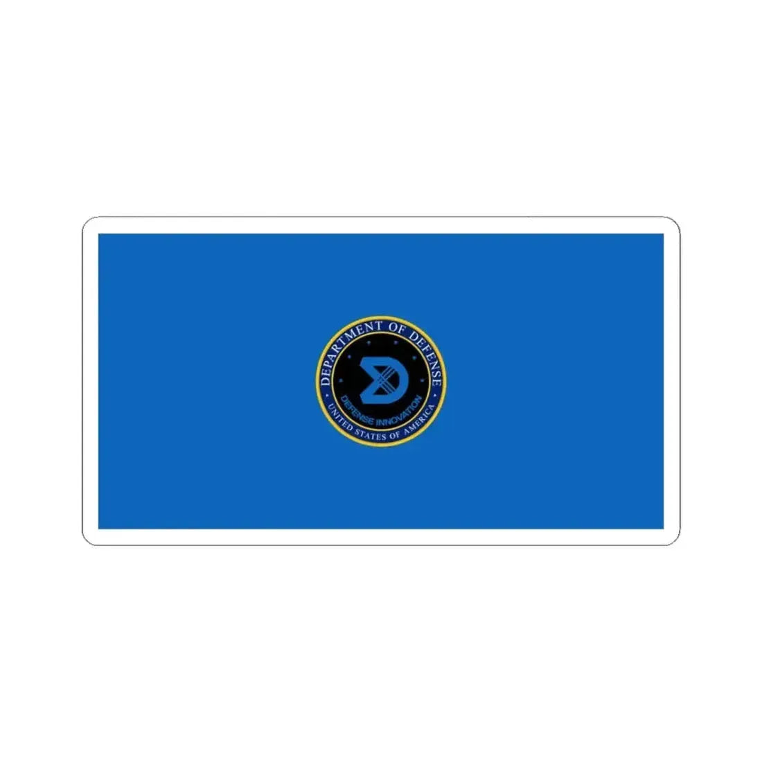 Flag of the Defense Innovation Unit (United States) STICKER Vinyl Kiss-Cut Decal 3 Inch White - The Sticker Space