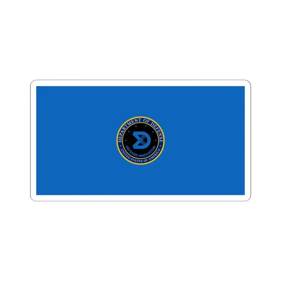 Flag of the Defense Innovation Unit (United States) STICKER Vinyl Kiss-Cut Decal 6 Inch White - The Sticker Space