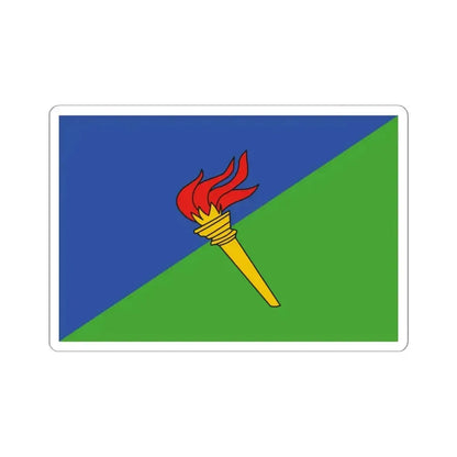 Flag of the Democratic Party of Equatorial Guinea PDGE (Equatorial Guinea) STICKER Vinyl Kiss-Cut Decal 6 Inch White - The Sticker Space