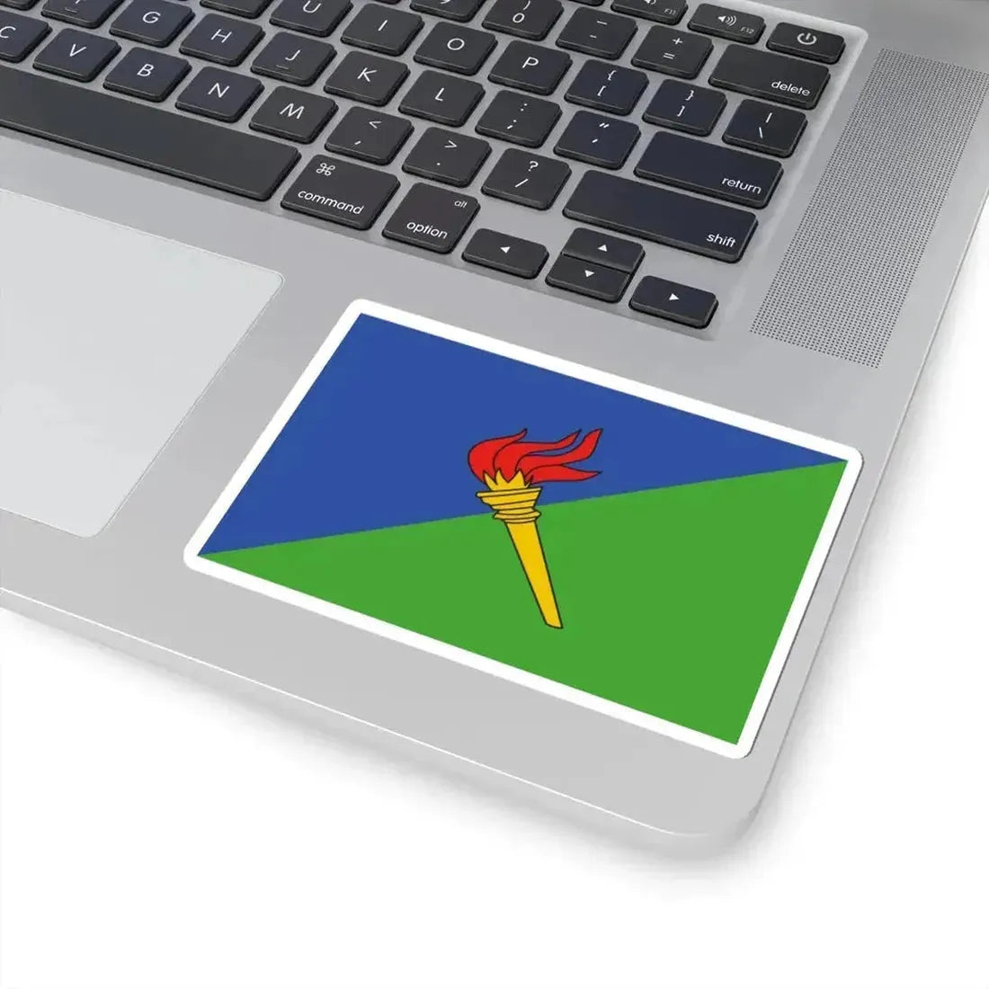Flag of the Democratic Party of Equatorial Guinea PDGE (Equatorial Guinea) STICKER Vinyl Kiss-Cut Decal - The Sticker Space