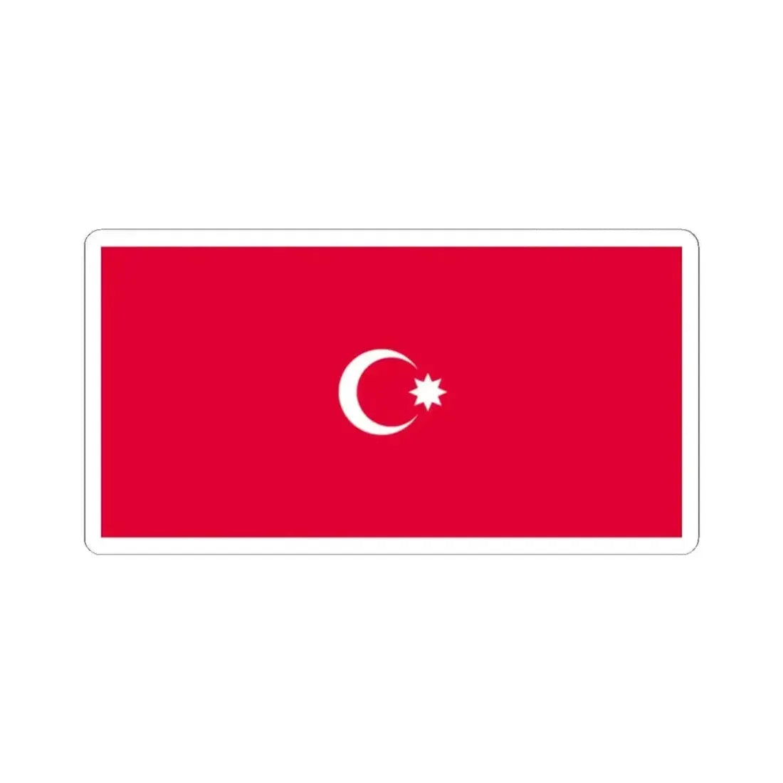 Flag of the Democratic Republic of Azerbaijan 1918 (Azerbaijan) STICKER Vinyl Kiss-Cut Decal 2 Inch White - The Sticker Space