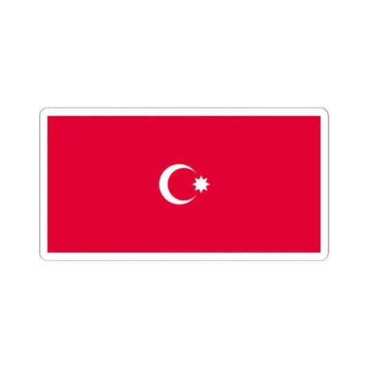 Flag of the Democratic Republic of Azerbaijan 1918 (Azerbaijan) STICKER Vinyl Kiss-Cut Decal 2 Inch White - The Sticker Space