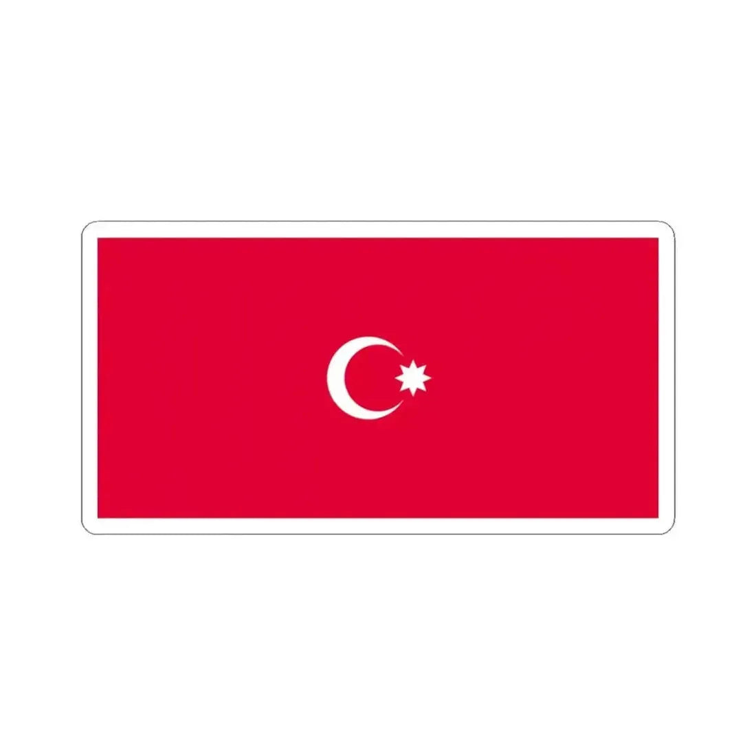 Flag of the Democratic Republic of Azerbaijan 1918 (Azerbaijan) STICKER Vinyl Kiss-Cut Decal 3 Inch White - The Sticker Space