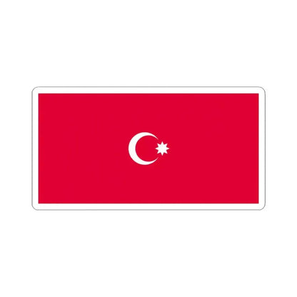 Flag of the Democratic Republic of Azerbaijan 1918 (Azerbaijan) STICKER Vinyl Kiss-Cut Decal 3 Inch White - The Sticker Space