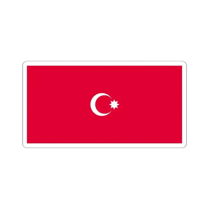 Flag of the Democratic Republic of Azerbaijan 1918 (Azerbaijan) STICKER Vinyl Kiss-Cut Decal 4 Inch White - The Sticker Space