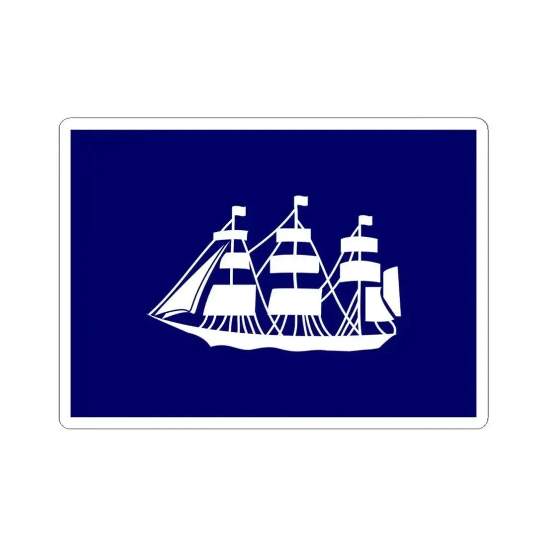 Flag of the Director of the Bureau of Marine Inspection and Navigation (United States) STICKER Vinyl Kiss-Cut Decal 6 Inch White - The Sticker Space