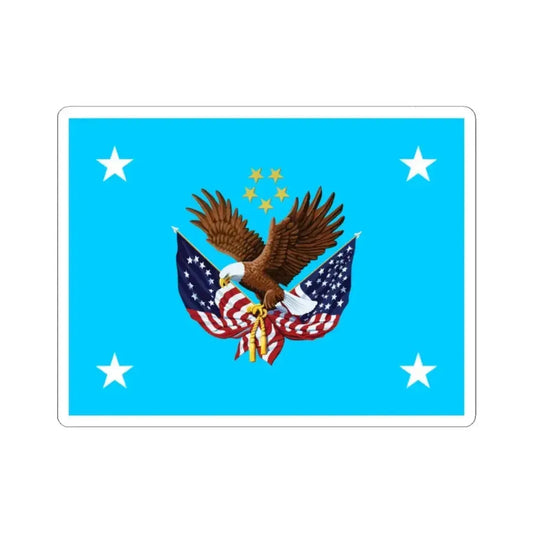 Flag of the Director of the United States National Cemetery System (United States) STICKER Vinyl Kiss-Cut Decal 2 Inch White - The Sticker Space