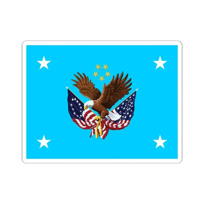 Flag of the Director of the United States National Cemetery System (United States) STICKER Vinyl Kiss-Cut Decal 3 Inch White - The Sticker Space
