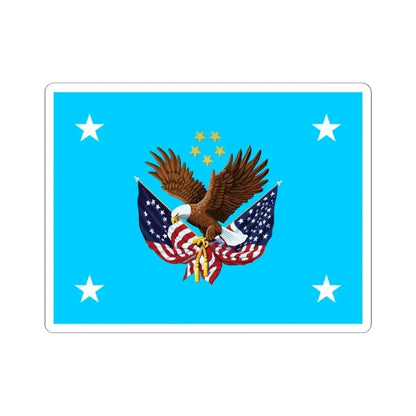 Flag of the Director of the United States National Cemetery System (United States) STICKER Vinyl Kiss-Cut Decal 4 Inch White - The Sticker Space