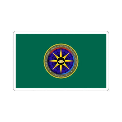 Flag of the Directorate General of Forces Intelligence (Bangladesh) STICKER Vinyl Kiss-Cut Decal 3 Inch White - The Sticker Space