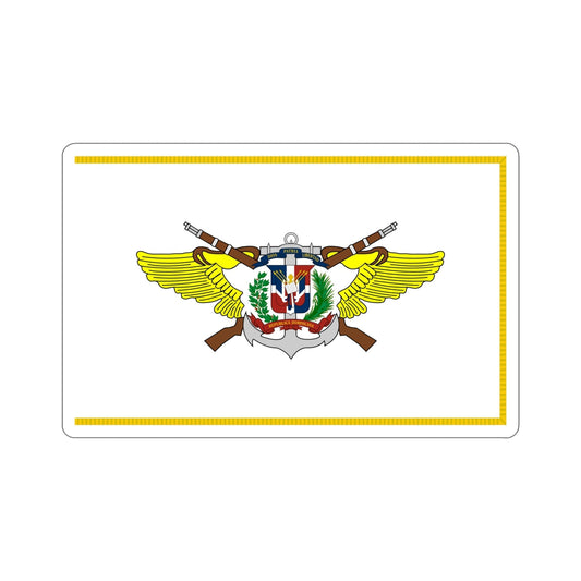 Flag of the Dominican Armed Forces STICKER Vinyl Die-Cut Decal-6 Inch-The Sticker Space