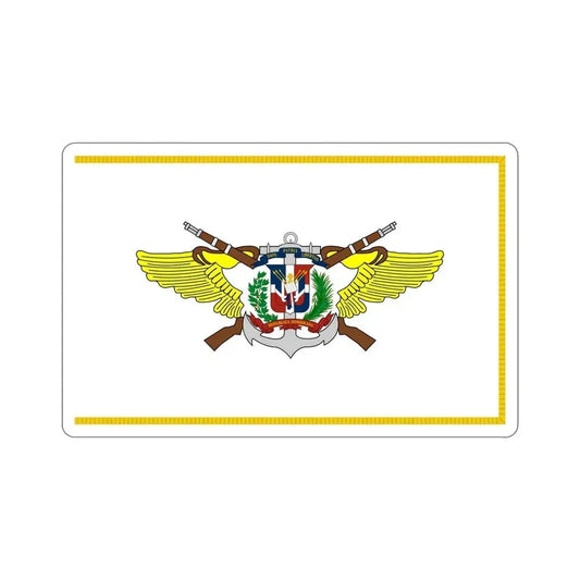 Flag of the Dominican Armed Forces STICKER Vinyl Die-Cut Decal 6 Inch - The Sticker Space