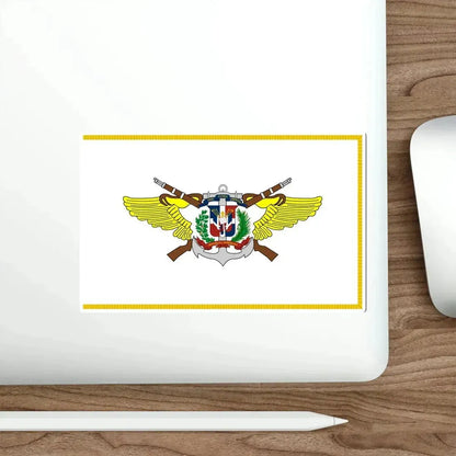 Flag of the Dominican Armed Forces STICKER Vinyl Die-Cut Decal - The Sticker Space