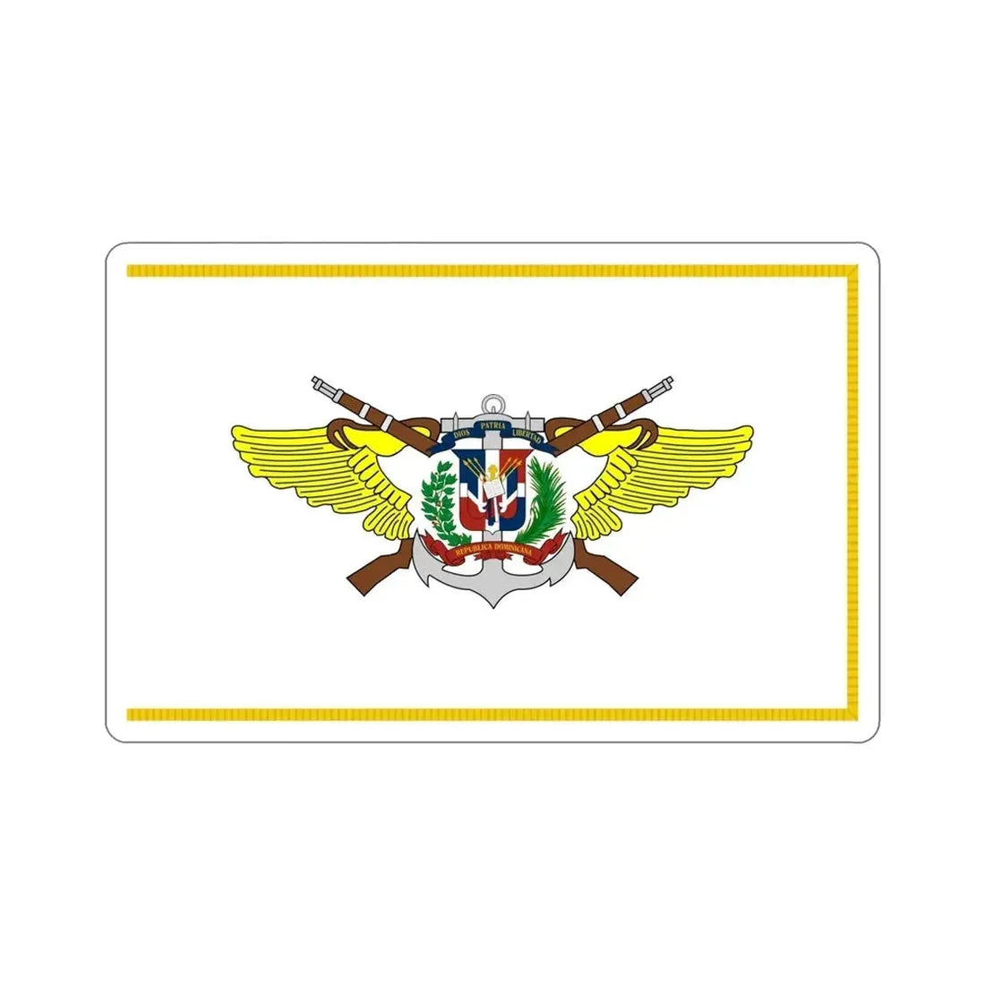 Flag of the Dominican Armed Forces STICKER Vinyl Die-Cut Decal - The Sticker Space