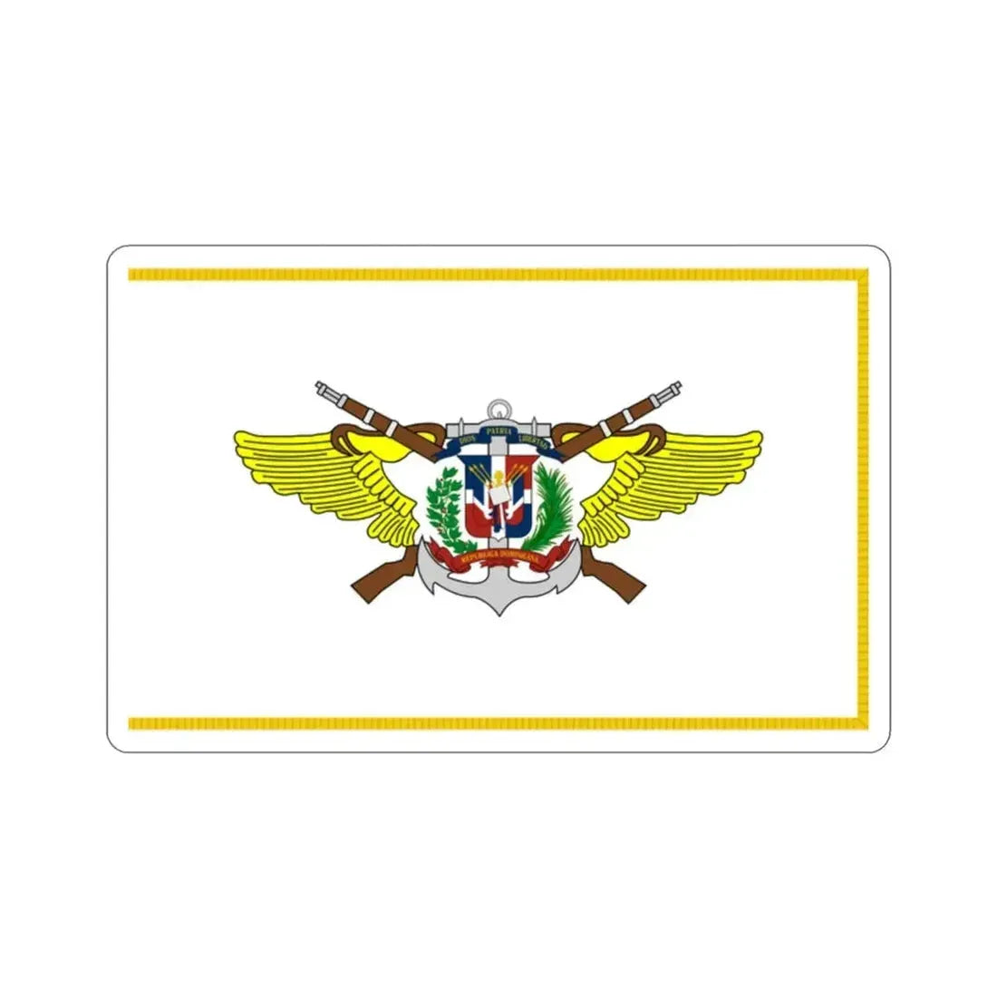 Flag of the Dominican Armed Forces STICKER Vinyl Die-Cut Decal - The Sticker Space