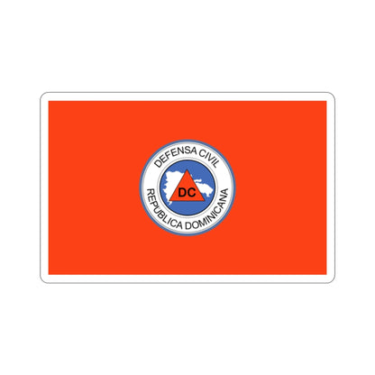 Flag of the Dominican Civil Defence STICKER Vinyl Die-Cut Decal-2 Inch-The Sticker Space