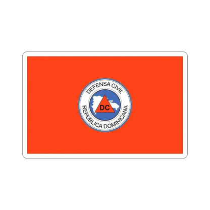 Flag of the Dominican Civil Defence STICKER Vinyl Die-Cut Decal - The Sticker Space
