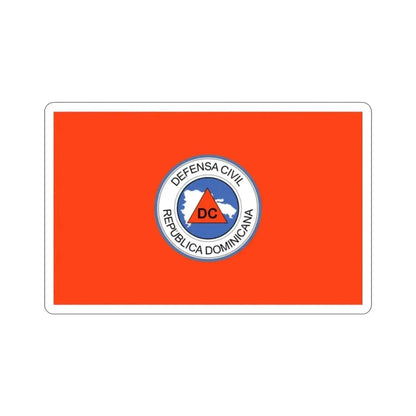Flag of the Dominican Civil Defence STICKER Vinyl Die-Cut Decal - The Sticker Space