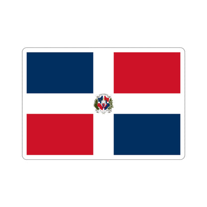 Flag of the Dominican First Republic STICKER Vinyl Die-Cut Decal-2 Inch-The Sticker Space