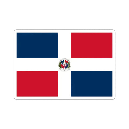 Flag of the Dominican First Republic STICKER Vinyl Die-Cut Decal 2 Inch - The Sticker Space