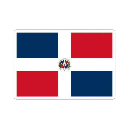 Flag of the Dominican First Republic STICKER Vinyl Die-Cut Decal-4 Inch-The Sticker Space